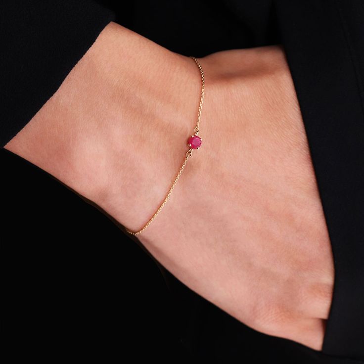 Pulsera con piedra de nacimieto