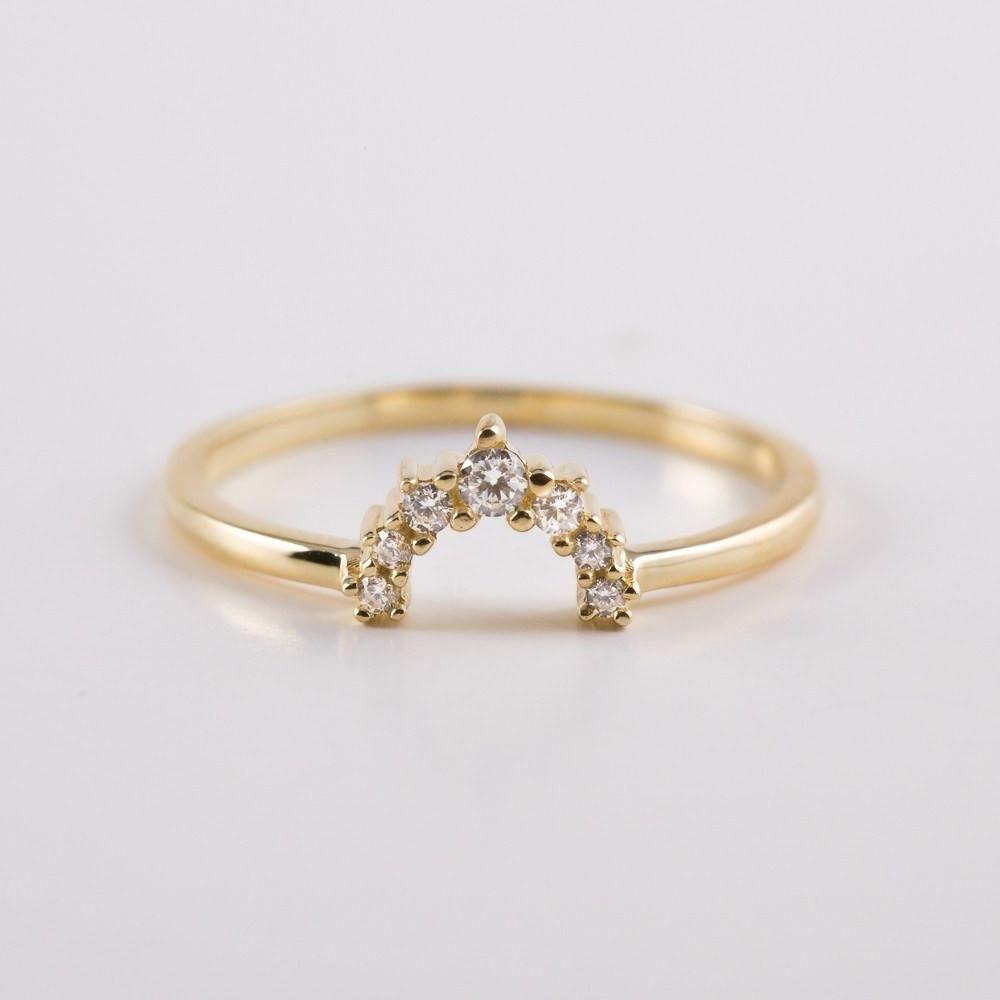 Corona diamantes media luna