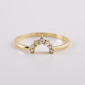 Corona diamantes media luna